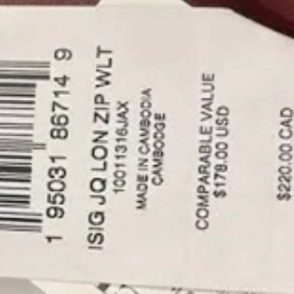 COACH small Zip Around  Wallet  In Signature Jacquard - Picture 9 of 9